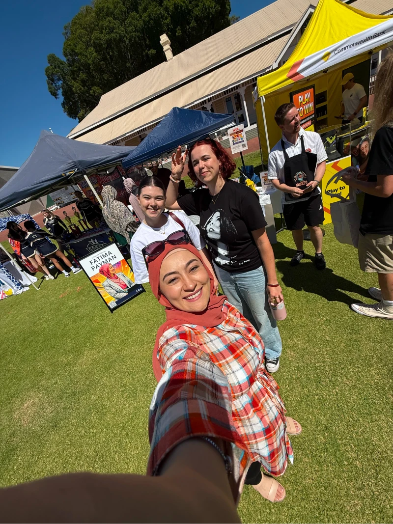Fatima Payman with people