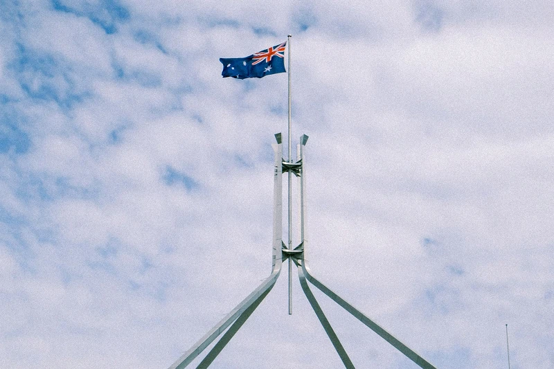 Australian flag from Parliament House